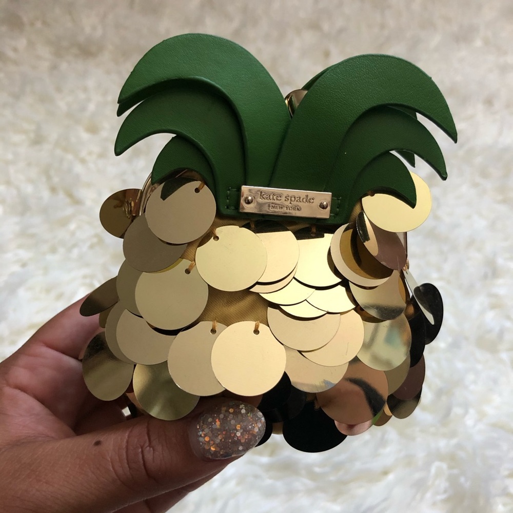 kate spade pineapple coin purse
